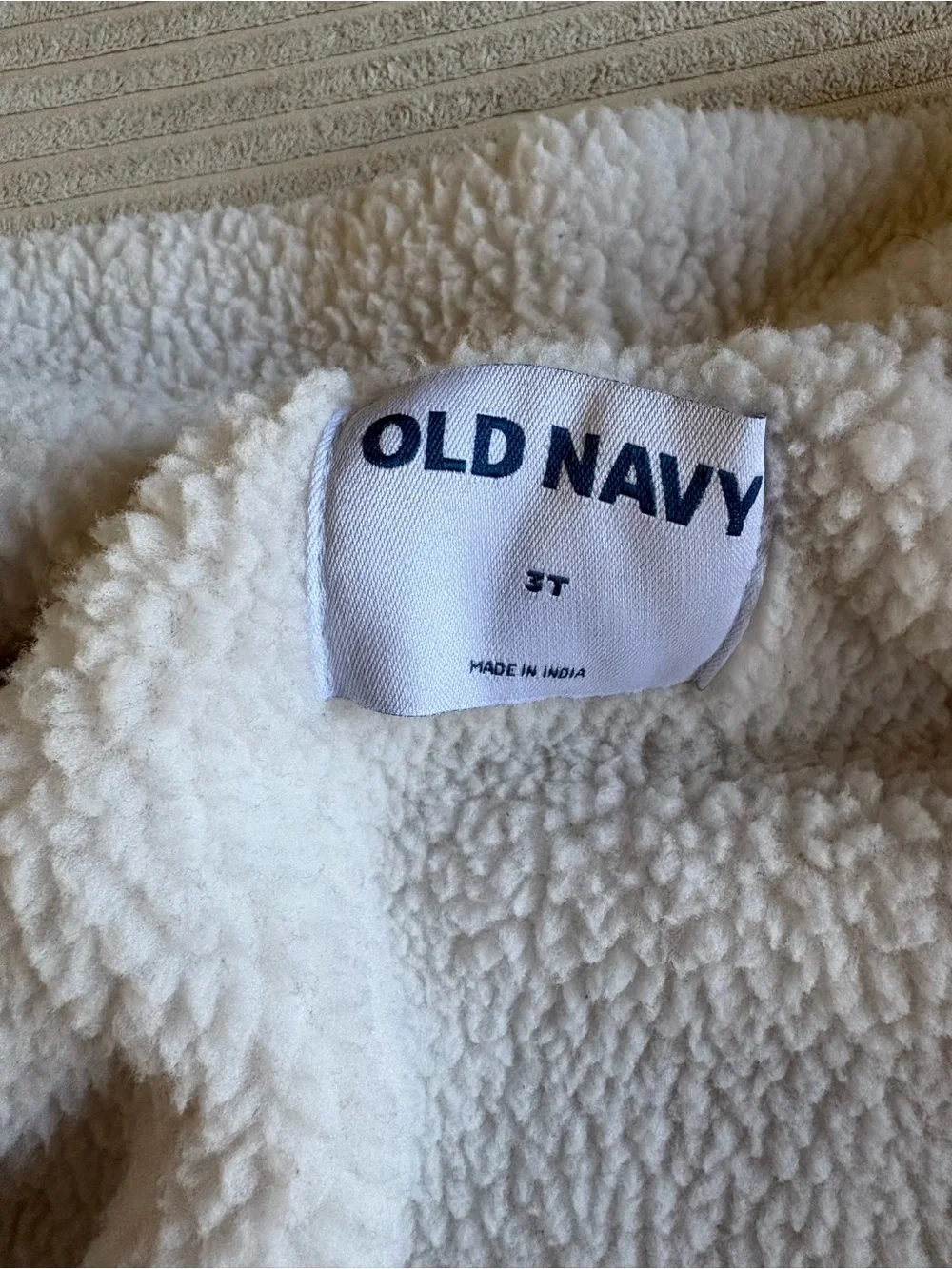Old Navy Plaid Sherpa-Lined Jacket in Red, Green & Cream